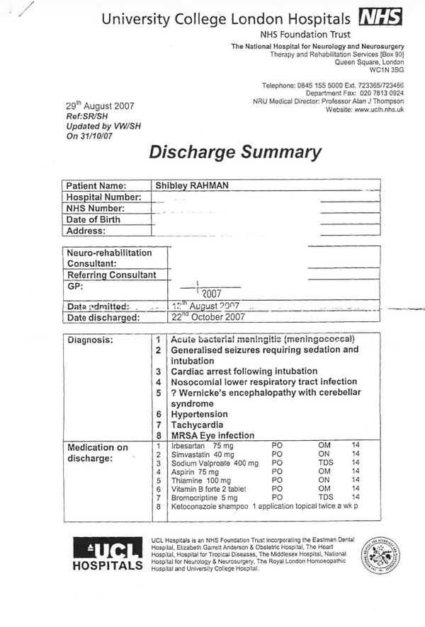 Discharge summary